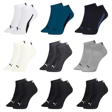 Kit Meia Puma Sapatilha Esportiva - 9 Pares - Masculina