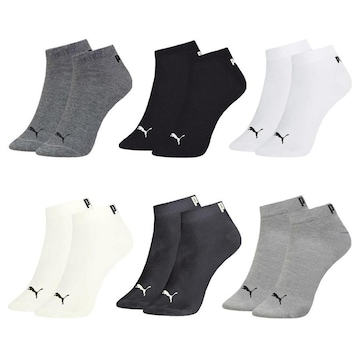 Kit Meia Puma Sapatilha Esportiva - 6 Pares - Masculina