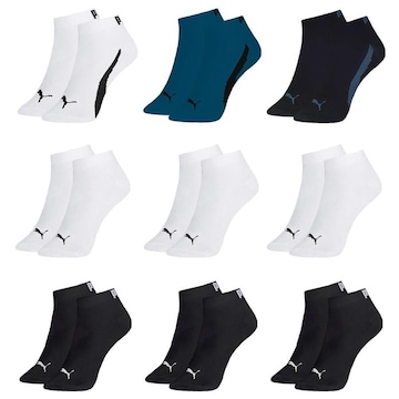 Kit Meia Puma Sapatilha Esportiva - 9 Pares - Masculina