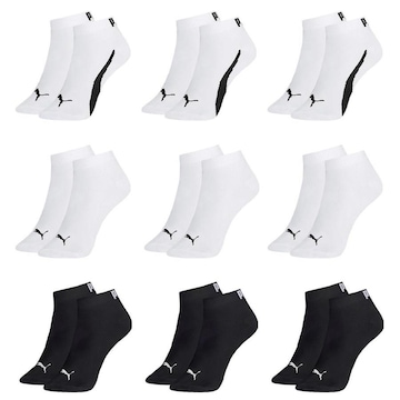 Kit Meia Puma Sapatilha Esportiva - 9 Pares - Masculina