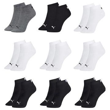 Kit Meia Puma Sapatilha Esportiva - 9 Pares - Masculina