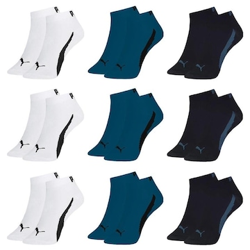 Kit Meia Puma Sapatilha Esportiva - 9 Pares - Masculina