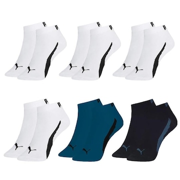 Kit Meia Puma Sapatilha Esportiva - 6 Pares - Masculina