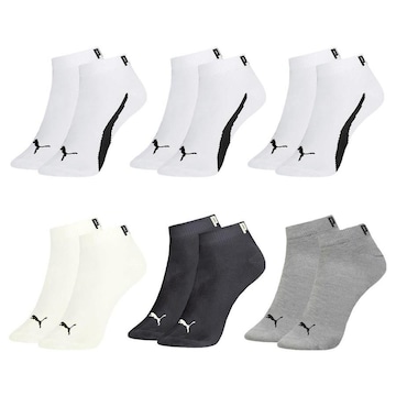 Kit Meia Puma Sapatilha Esportiva - 6 Pares - Masculina