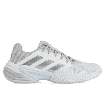 Tênis adidas Barricade 13 All Court Branco e Prata