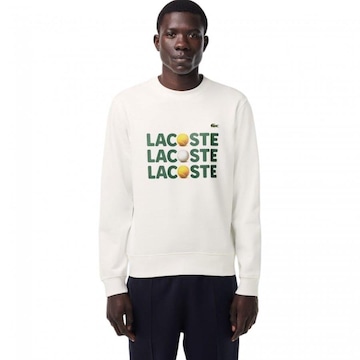 Blusão de Moletom Lacoste Classic Logo Triplo - Masculino