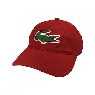 Boné Aba Curva Lacoste Crocodilo Grande - Strapback - Adulto