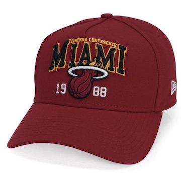 Boné Aba Curva New Era 9Forty A-Frame Nba Sport Miami Heat - Snapback - Adulto