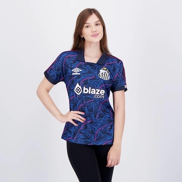 Camisa Umbro Santos Iii 2023 Jogador - Feminina