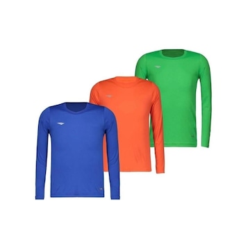 Kit 3 Camisas Penalty Matis Manga Longa - Infantil