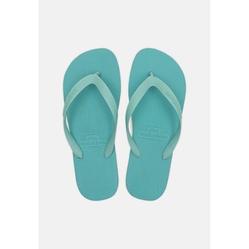 Chinelo Tropical Brasil Bi-Color Ciano - Unissex