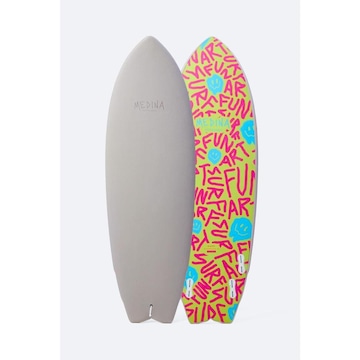 Prancha de Surf Medina Soft Top Grey Smile 5''''6" 37L