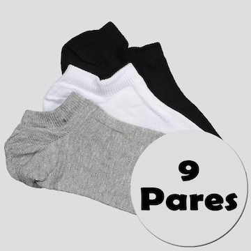 Kit Meia New Balance Basic - 9 Pares - Unissex