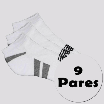 Kit Meia New Balance Cano Invisível - 9 Pares - Unissex