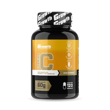 Vitamina C 120 Caps Growth Supplements