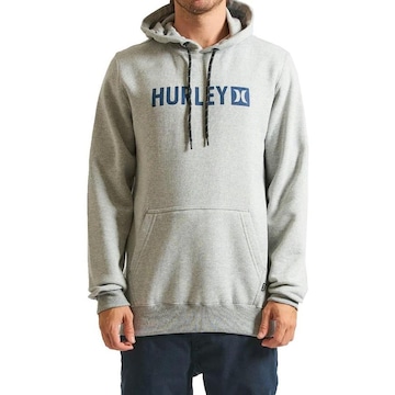 Blusao de Moletom Hurley Canguru Square Masculino