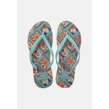 Chinelo Tropical Brasil Estampado Slim - Feminino