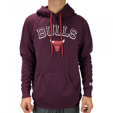 Blusão de Moletom com Capuz New Era Nba Chicago Bulls - Masculino