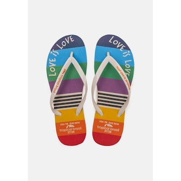 Chinelo Tropical Brasil Estampado Slim - Feminino