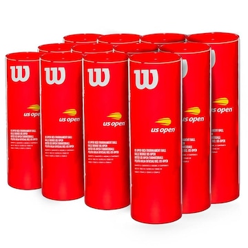 Bola de Tenis Wilson Us Open Junior Stage 3 Pack 12 Tubos - Infantil