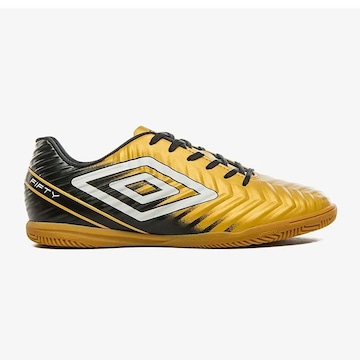 Chuteira Futsal Umbro Fifty V Dourado+Preto