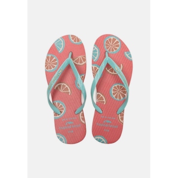 Chinelo Tropical Brasil Estampado Slim - Feminino