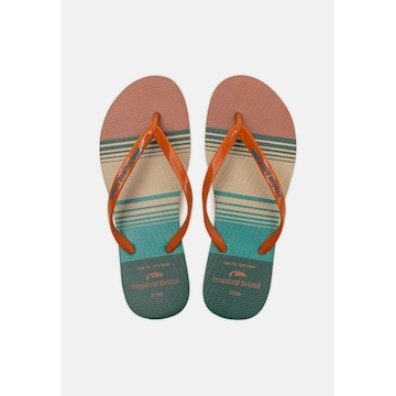 Chinelo Tropical Brasil Estampado Slim - Feminino