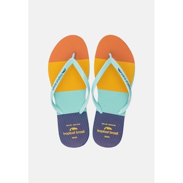 Chinelo Tropical Brasil Estampado Slim - Feminino