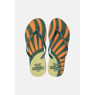 Chinelo Tropical Brasil Estampado Slim - Feminino