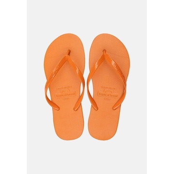 Chinelo Tropical Brasil Bi-Color Slim Ocre - Feminino