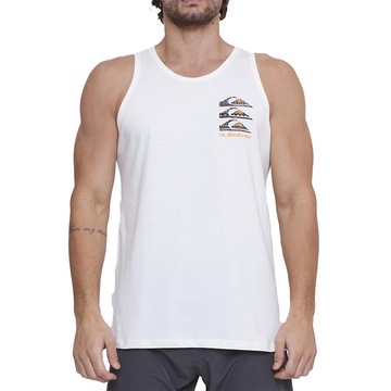 Camiseta Regata Quiksilver Vertical Logos Sm25 - Masculina Snow White