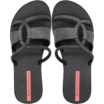 Chinelo Slide Ipanema Diversa Sempre Nova Corda Brilhante - Feminina