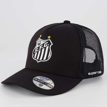 Boné Aba Curva do Santos Supercap Trucker - Snapback - Adulto