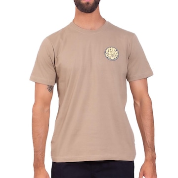 Camiseta Rip Curl Front Wettie Sm25 Sand Dune - Masculina