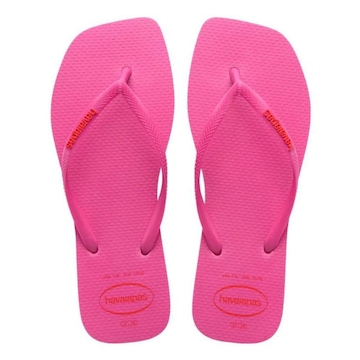 Chinelo Havaianas Slim Square Logo Pop Up - Feminino