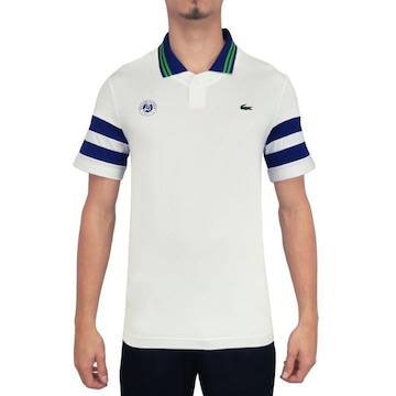 Camiseta Polo Lacoste Edição Roland Garros Daniil Medvedev - Masculina