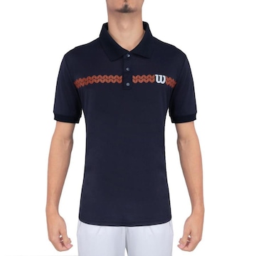 Camisa Polo Wilson Slam Pique - Masculina