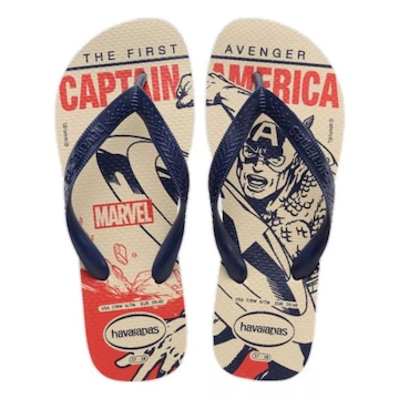 Chinelo Havaianas Top Marvel Logomania - Adulto