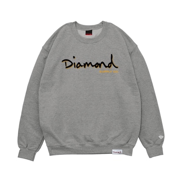 Blusão de Moletom Diamond Outline Crewneck Masculino