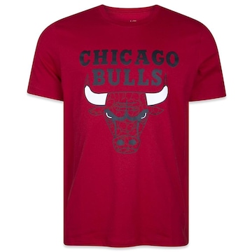 Camiseta New Era Chicago Bulls World Of Logos Masculina