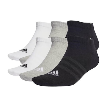 Kit Meias adidas com 6 Pares C Spw Low - 35 A 37 - Adulto