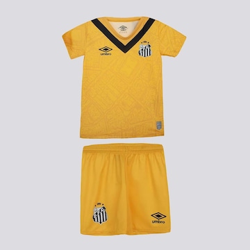 Kit Uniforme de Futebol do Umbro Santos Iii 2024 Umbro - Infantil