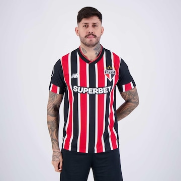 Camisa do São Paulo Ii 2024 New Balance Com Patrocínio Patch Libertadores - Masculina