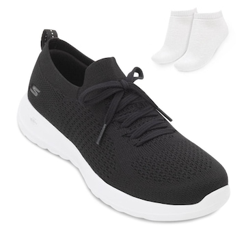 Kit Tênis Skechers Go Walk Fresh + Meia Feminino