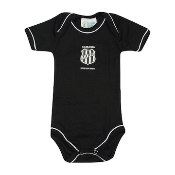 Body Ponte Preta Torcida Baby Escudo - Infantil