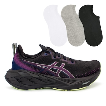 Tênis Asics Novablast 4 + 3 Pares de Meias - Feminino