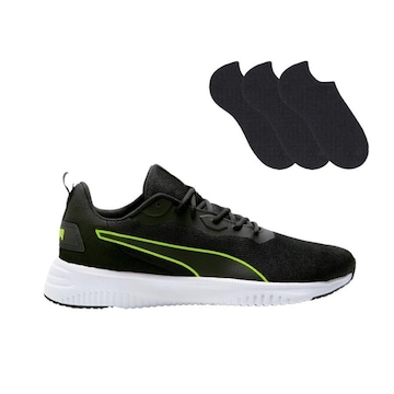 Kit Tênis Puma Flyer Flex - Masculino + Pack de 3 Meias