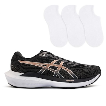 Kit Tênis Asics Gel-Nagoya 7 Corrida + 3 Pares de Meias Feminino