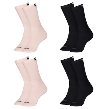 Kit Meia Puma Esportiva - 4 Pares - Feminina