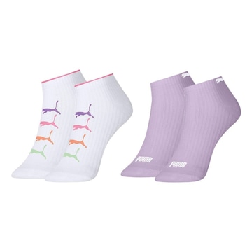 Kit Meia Puma Sapatilha - 2 Pares - Feminina